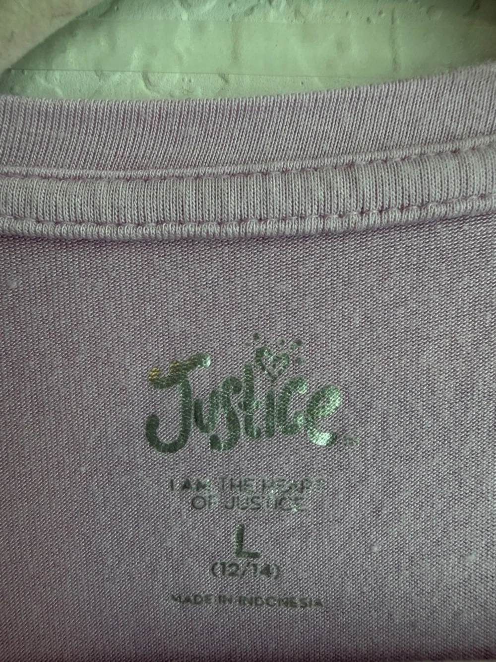 Justice Pink Butterfly Asymmetrical Long Sleeve Tee ~ Needs Repair